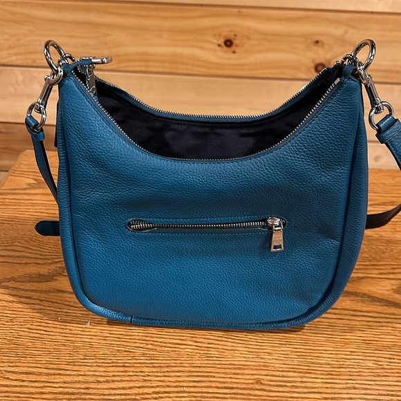 Teal Coach purse with both hand and shoulder strap. - Picture 5 of 5